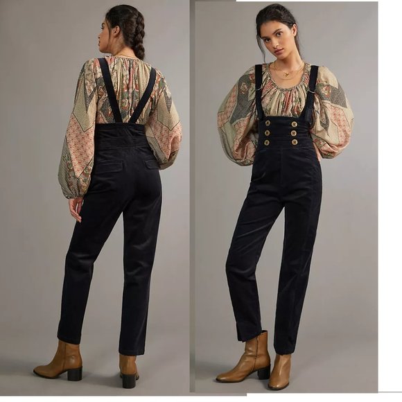 Anthropologie Pants - Anthropologie Buttoned Pinafore Jumpsuit   new